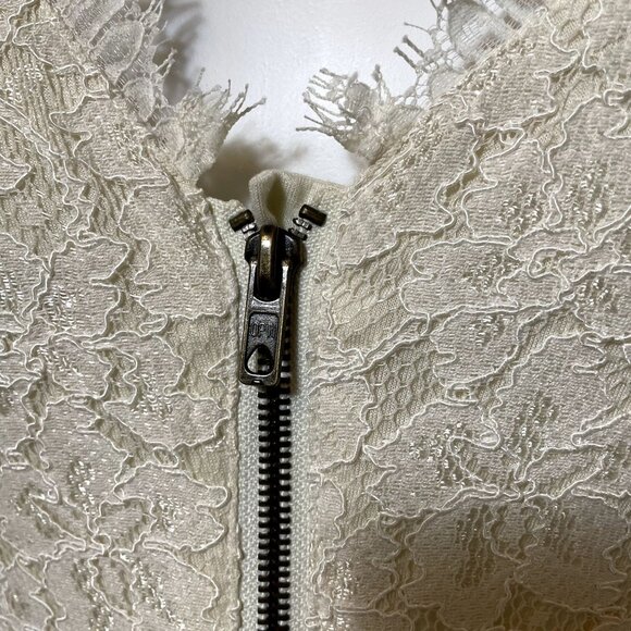 DVF Cream Lace Zarita 3/4 Sleeve Mini Dress with Super Soft Silk Blend Lining 2 - Picture 5 of 8